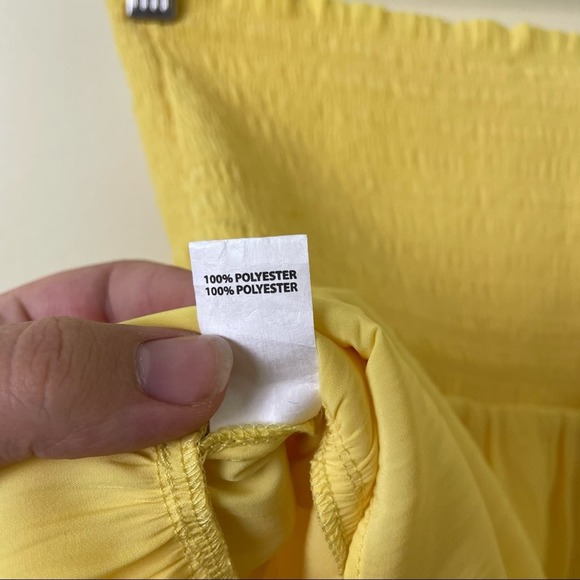 NWT Ramy Brook Alison Smocked-Waist Tiered Mini Skirt Yellow Size Small - Picture 14 of 14